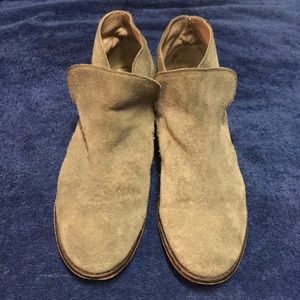 Grey suede boots